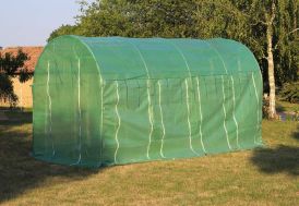 Serre de Jardin Tunnel en Acier Galvanisé et Polyéthylène 9 m²