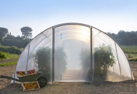 Serre de Jardin Tunnel Richel 4,5x4,5 m 180 µ 1 porte