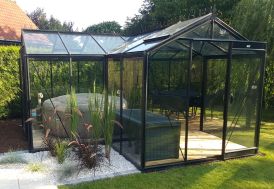 Serre orangerie ACD en aluminium et verre trempé 15 m² Babette