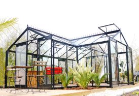 Serre orangerie ACD en aluminium et verre trempé 22 m² Sophie