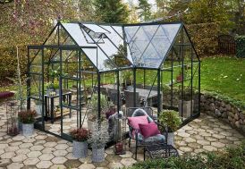 Serre en verre style orangerie Halls ICON Gardenhouse 8