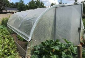 Serre tunnel en polyéthylène et acier galvanisé Mini 6 x 3,7 m Tonneau