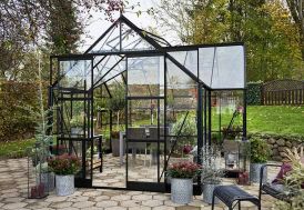 Serre de jardin en verre trempé Halls ICON Gardenhouse 8