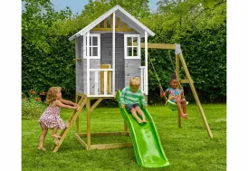 Aire de jeux de jardin en bois