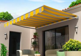 Store banne manuel monobloc aluminium polyester
