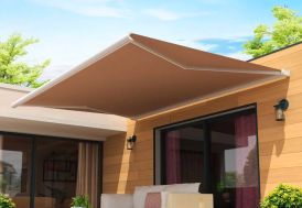 Store banne coffre intégral aluminium blanc 3 x 2 m