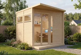 Studio de jardin bois 7 m² 18 mm Concept 297 x 234 cm Bertilo