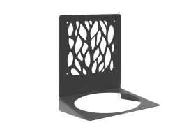 Support mural pour plante Louis Moulin acier époxy - Végétal Ø15 cm