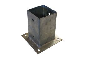 kit d'ancrage à fixer sur le béton pour poteaux bois 7 ou 9 cm