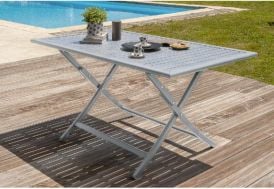 Table de Jardin Pliante Orlando en Aluminium 140x80cm
