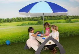 table de pique nique pour jeux eau et sable pour enfants