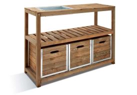 table de préparation choko en pin traité autoclave jardipolys
