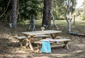 Table de pique-nique en bois autoclave FSC Ekju