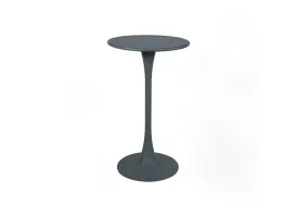 Table haute de jardin gris anthracite