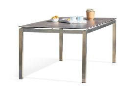 Meublissime  Table extensible en céramique ALYNA L 200 / 300 pour 12  personnes