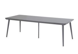 Table de Jardin en Aluminium et HPL Hartman Sophie Studio 100 x 240 cm Gris Anthracite