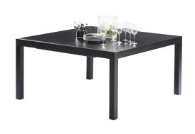 table à manger d'extérieur blackstar avec plateau en verre