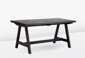 Table de jardin en bois 150 cm - 4 personnes Amata