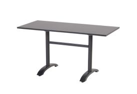 Table de Jardin Pliable en Aluminium et HPL Hartman Sophie Bistro 68 x 138 cm Gris Anthracite