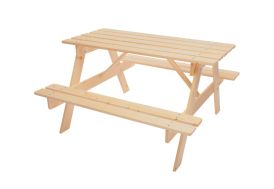 Table de pique-nique en bois pour enfant - 90 x 90 cm Timbela