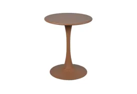 Table ronde de jardin en acier époxy