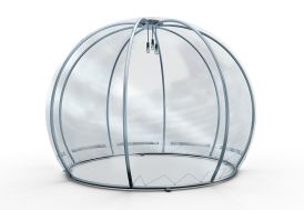 Tente de réception igloo de jardin en aluminium et PVC transparent Astreea