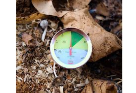 Thermomètre de compost en acier inoxydable Lécopot