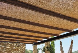 Toile de coco fibres denses ombrage pour pergola Les Ombrières de Provence