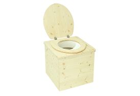 Toilettes sèches en bois à séparation Skara'B Lécopot
