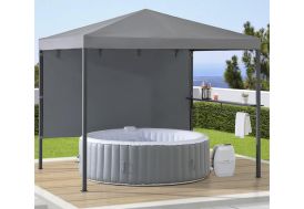 Tonnelle de jardin en acier anthracite