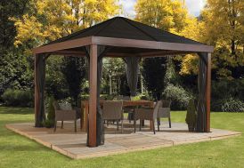 Store banne double pente avec coffre – Enargite 4 x 6 m manuel