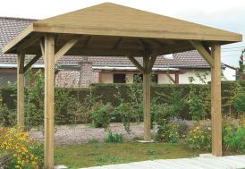 Tonnelle de jardin en bois pavillon Solid