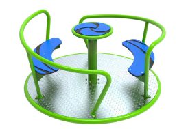Tourniquet en Acier Galvanisé Thermolaqué KBT Viento Vert et Bleu