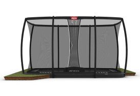 Trampoline enterré avec filet de protection XL