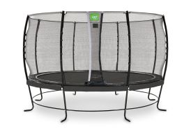 Trampoline rond sur pieds avec filet de protection