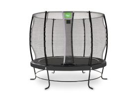 Trampoline rond sur pieds noir