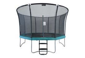 Trampoline sur pieds avec filet de protection