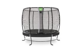 Trampoline rond sur pieds noir