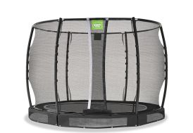Trampoline rond enterré avec filet de protection en pvc
