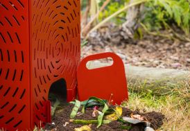 Composteur de jardin en acier galvanisé et thermolaqué 100 L IDfer