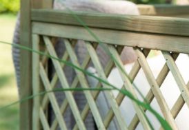 Treillis mailles 6 x 6 cm pour kiosque hexagonal en bois autoclave Jagram