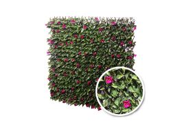 Feuillage artificiel imitation Bougainvilliers et treillis extensible 2 x 1 m