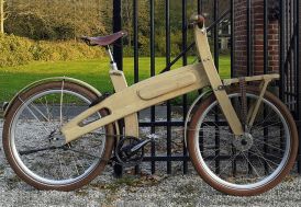 Vélo électrique 26 pouces en bois chêne massif