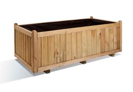 jardinière en bois traité vendôme 140 maxi volume jardipolys