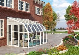 Véranda PVC en kit polycarbonate et verre Sunroom 8 x 10 Canopia by Palram
