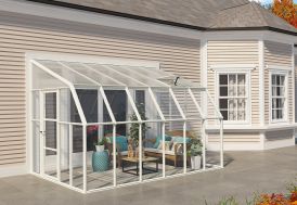 Véranda PVC en kit polycarbonate et verre - Sunroom 8 x 12 Canopia by Palram