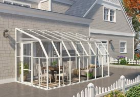 Véranda PVC en kit polycarbonate et verre Sunroom 8 x 14 Canopia by Palram