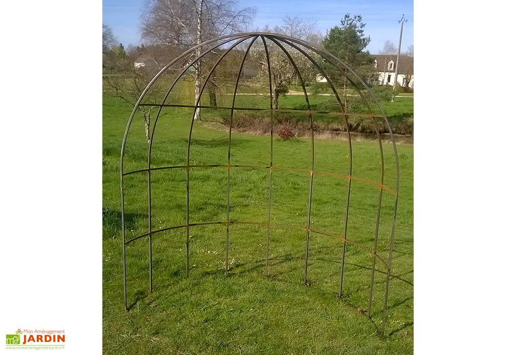 Gloriette de jardin, gloriette en fer forgé - Mon Aménagement Jardin