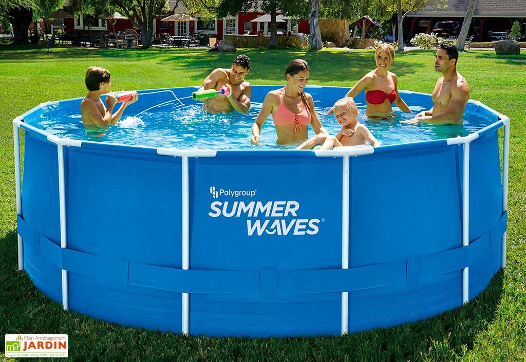 Summer Waves Piscine hors sol gonflable à réglage rapide de 3,7 m avec pompe filtrante Summer Waves Piscine hors sol gonflable à réglage rapide de 3,7 m avec pompe filtrante