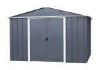 Abri de jardin 9 m² Trigano en acier galvanisé - Anthracite